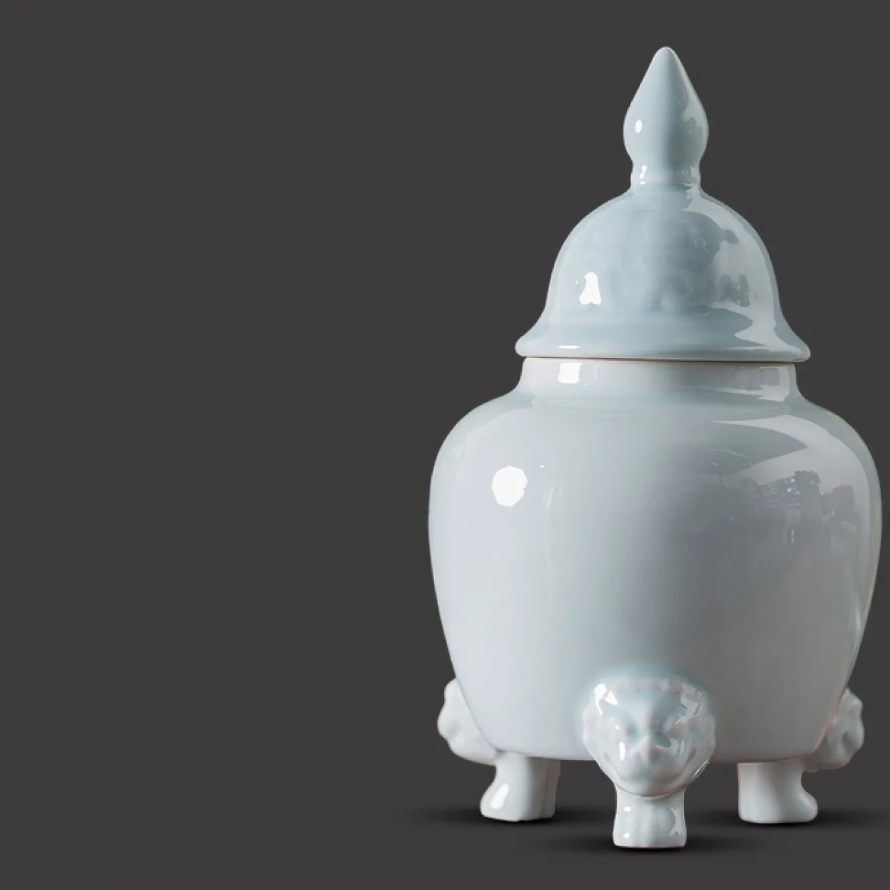 Керамическая чайница в восточном стиле LaLume DK20420-23 Керамическая чайница в восточном стиле LaLume DK20420-23