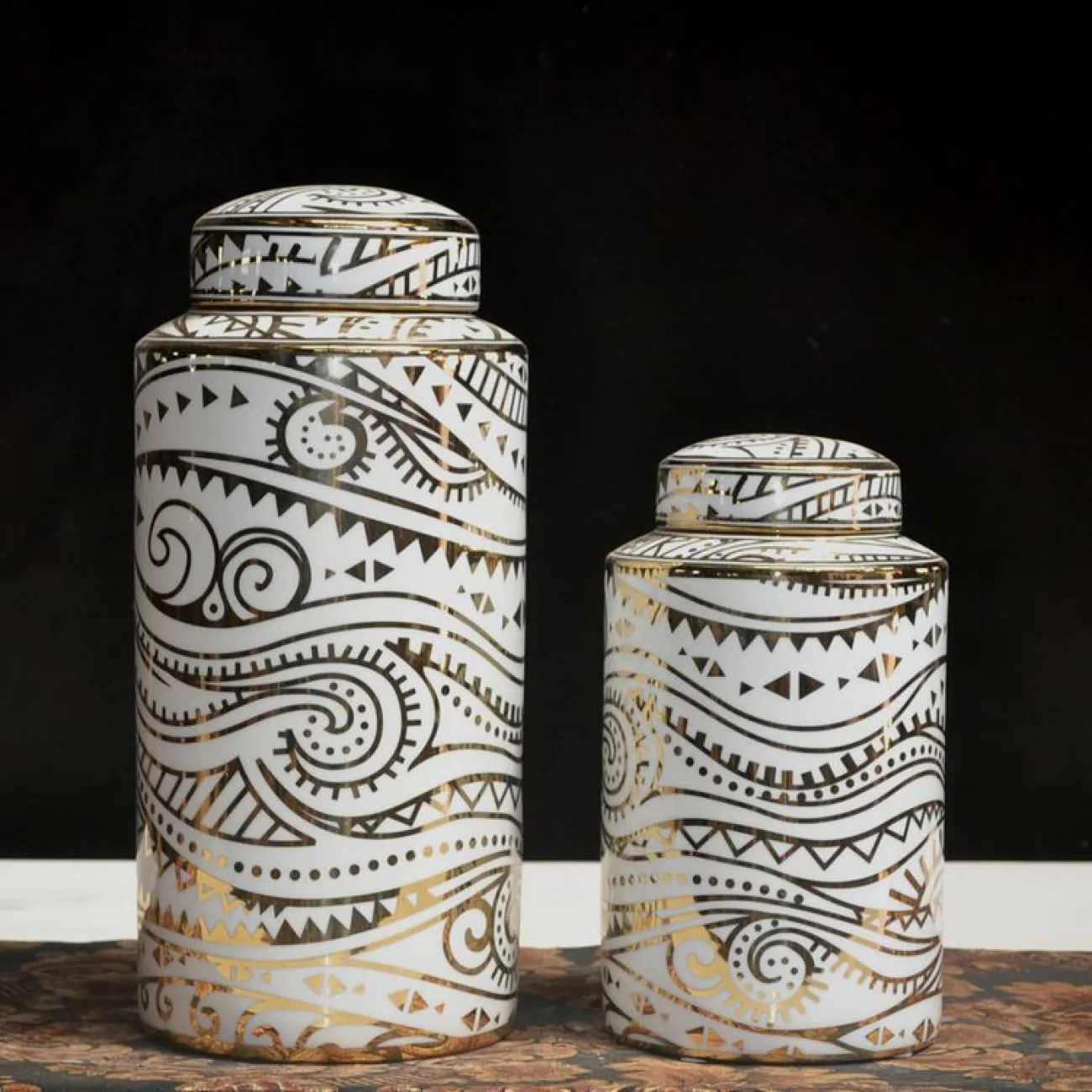 Керамическая ваза для цветов в гостиную LaLume DK20423-23