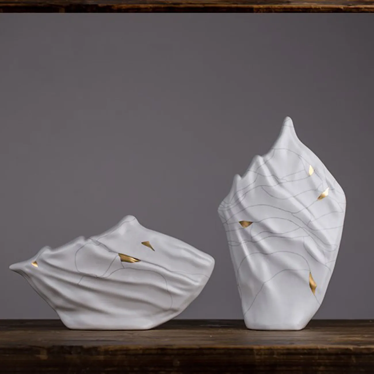 Керамическая ваза для цветов в гостиную LaLume DK20424-23