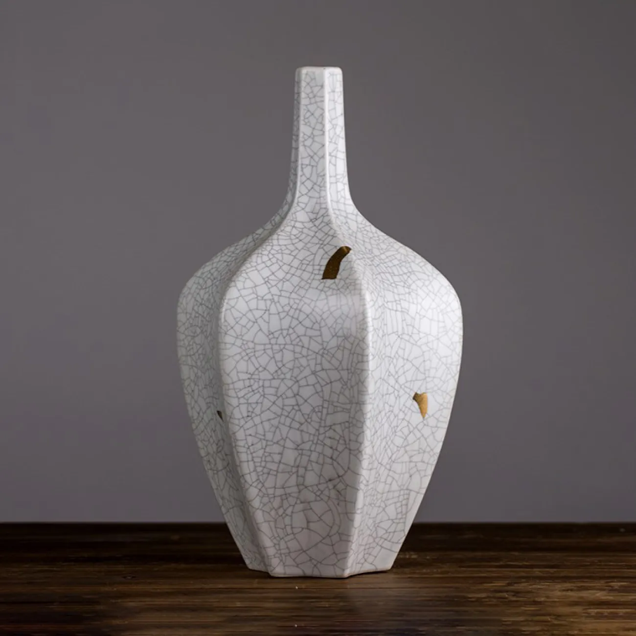 Керамическая ваза для цветов в гостиную LaLume DK20424-23