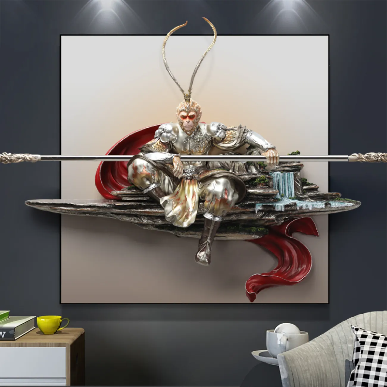 Современный трёхмерный настенный декор LaLume DK20443-23 Современный трёхмерный настенный декор LaLume DK20443-23