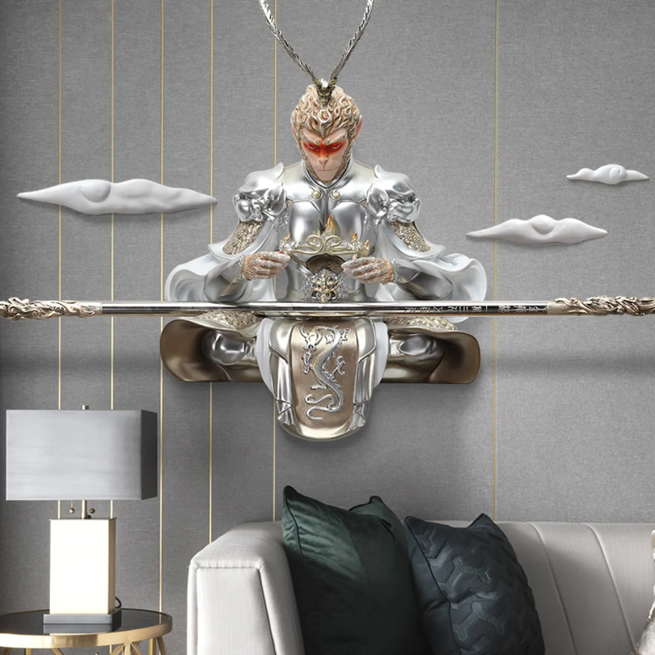 Современный трёхмерный настенный декор LaLume DK20443-23 Современный трёхмерный настенный декор LaLume DK20443-23