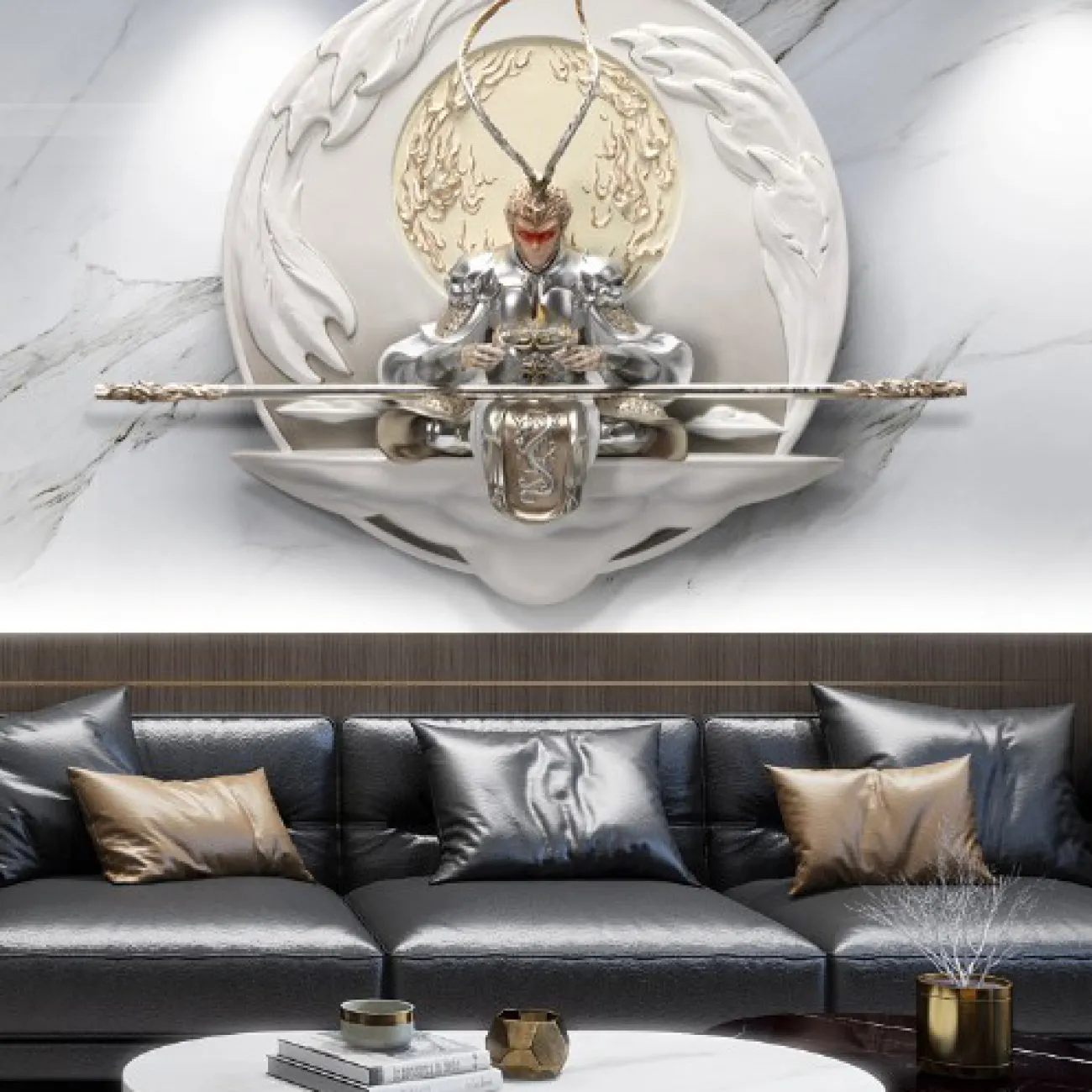 Современный трёхмерный настенный декор LaLume DK20444-23