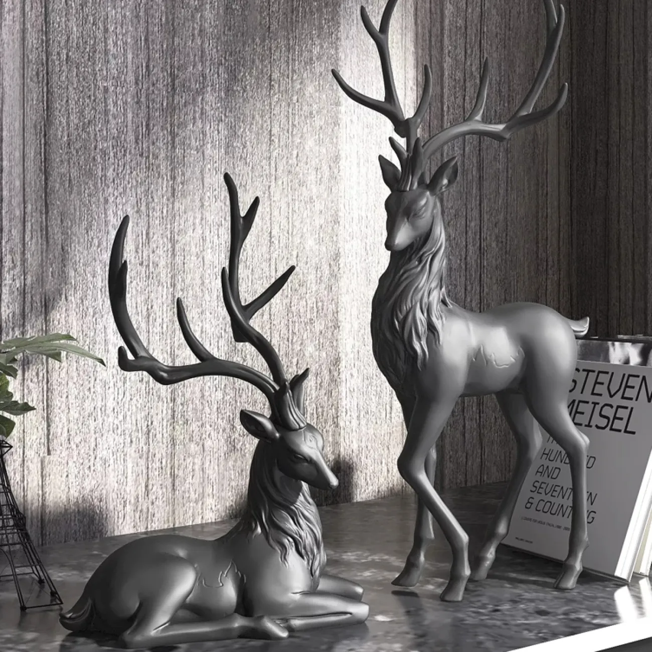 Роскошная статуэтка оленя для гостиной LaLume DK20446-23