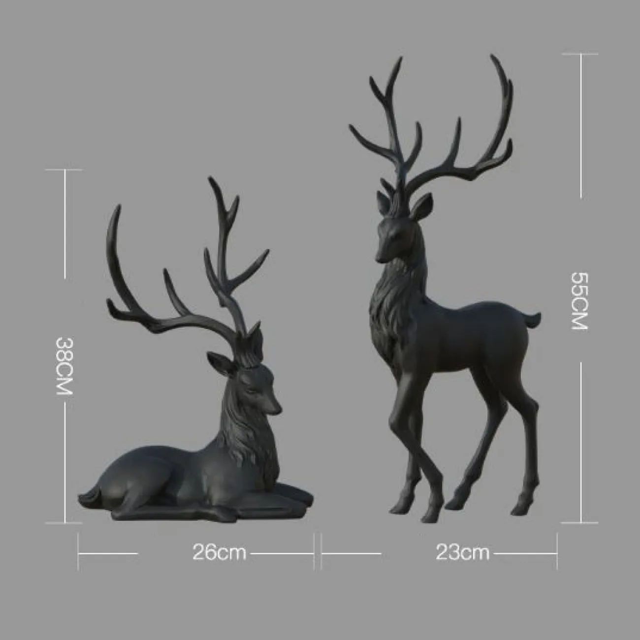 Роскошная статуэтка оленя для гостиной LaLume DK20446-23