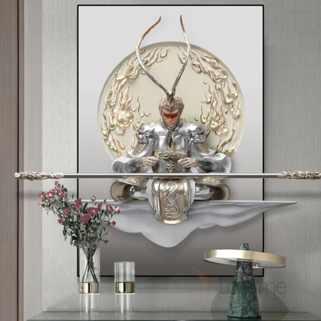 Раскошный трёхмерный настенный декор короля обезьян LaLume DK20447-23