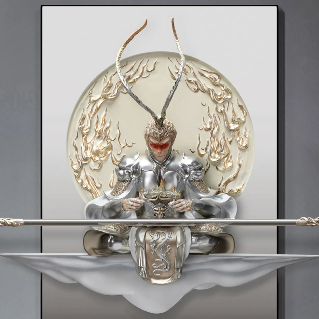 Раскошный трёхмерный настенный декор короля обезьян LaLume DK20447-23