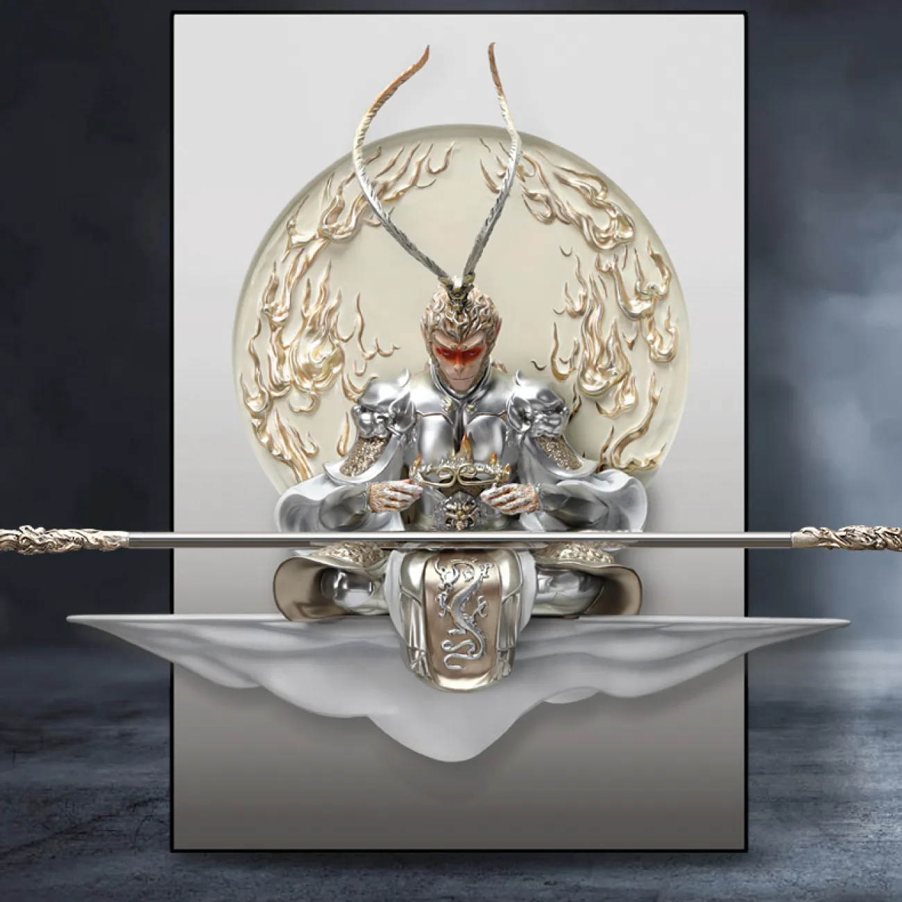 Раскошный трёхмерный настенный декор короля обезьян LaLume DK20447-23