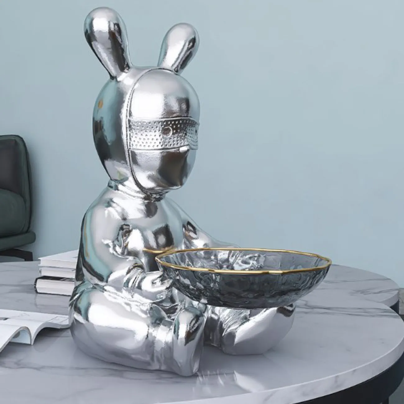 Роскошная статуэтка-конфетница для гостиной LaLume DK20461-23 Роскошная статуэтка-конфетница для гостиной LaLume DK20461-23