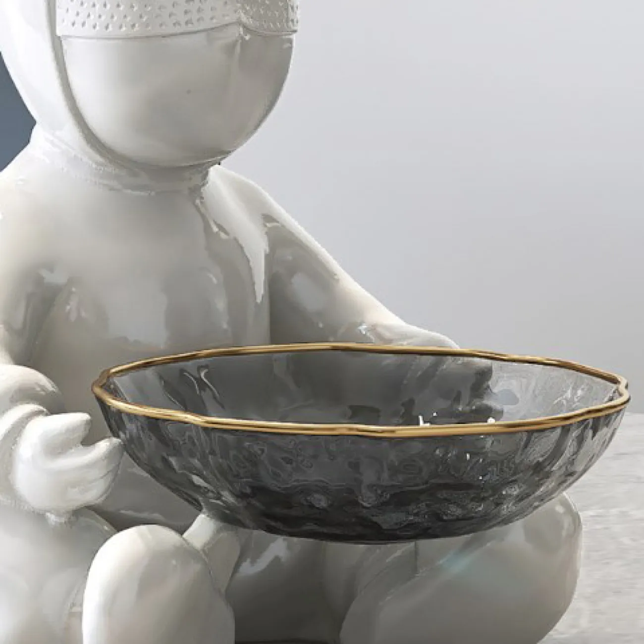 Роскошная статуэтка-конфетница для гостиной LaLume DK20461-23 Роскошная статуэтка-конфетница для гостиной LaLume DK20461-23