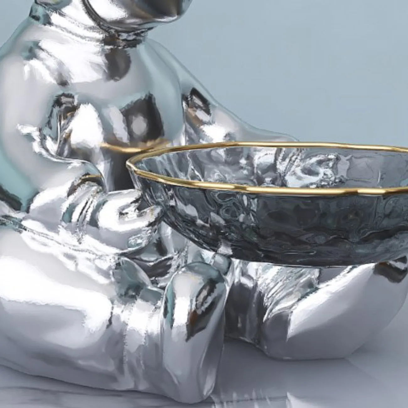 Роскошная статуэтка-конфетница для гостиной LaLume DK20461-23 Роскошная статуэтка-конфетница для гостиной LaLume DK20461-23