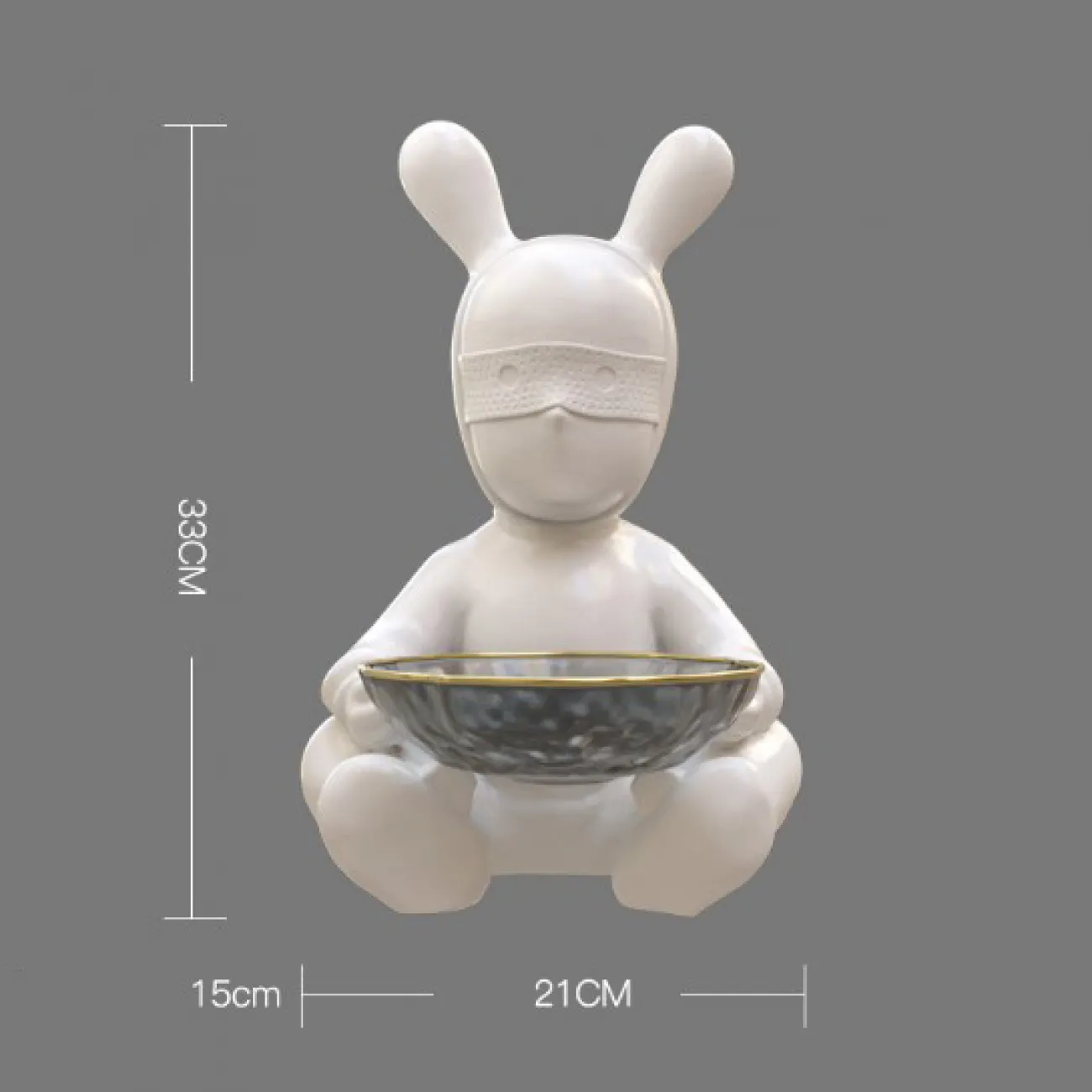 Роскошная статуэтка-конфетница для гостиной LaLume DK20461-23