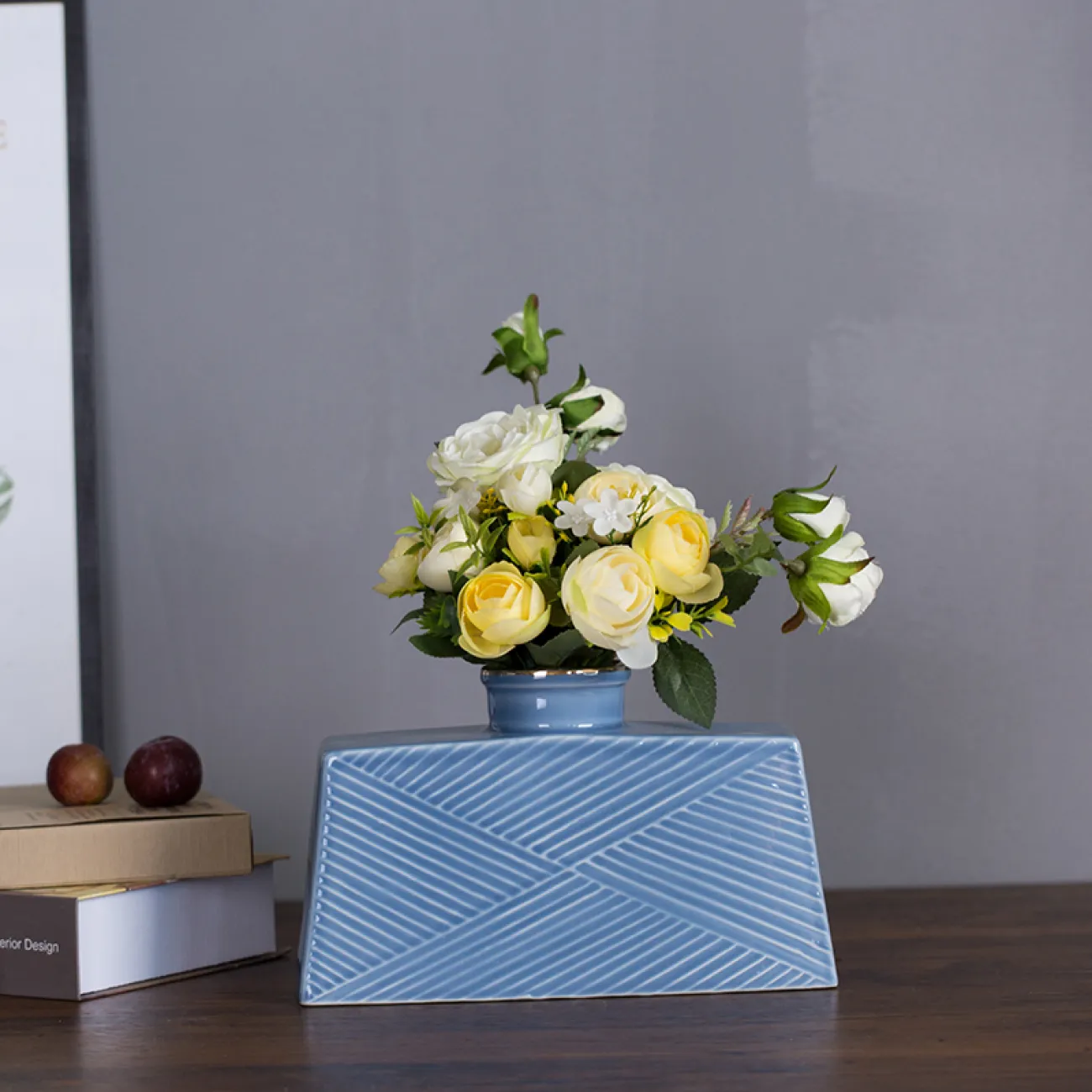 Современная декоративная квадратная ваза для гостиной LaLume DK20465-23