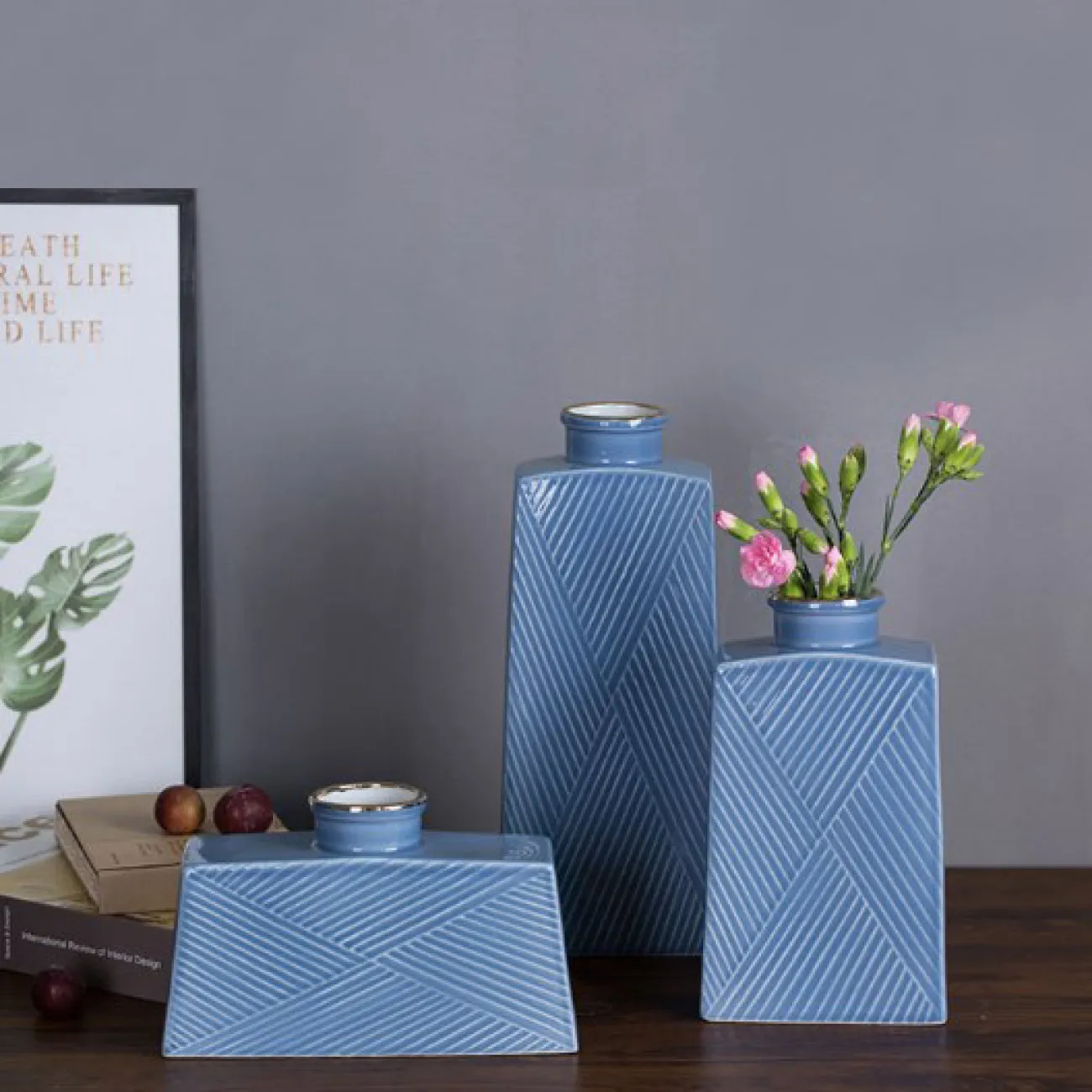 Современная декоративная квадратная ваза для гостиной LaLume DK20465-23