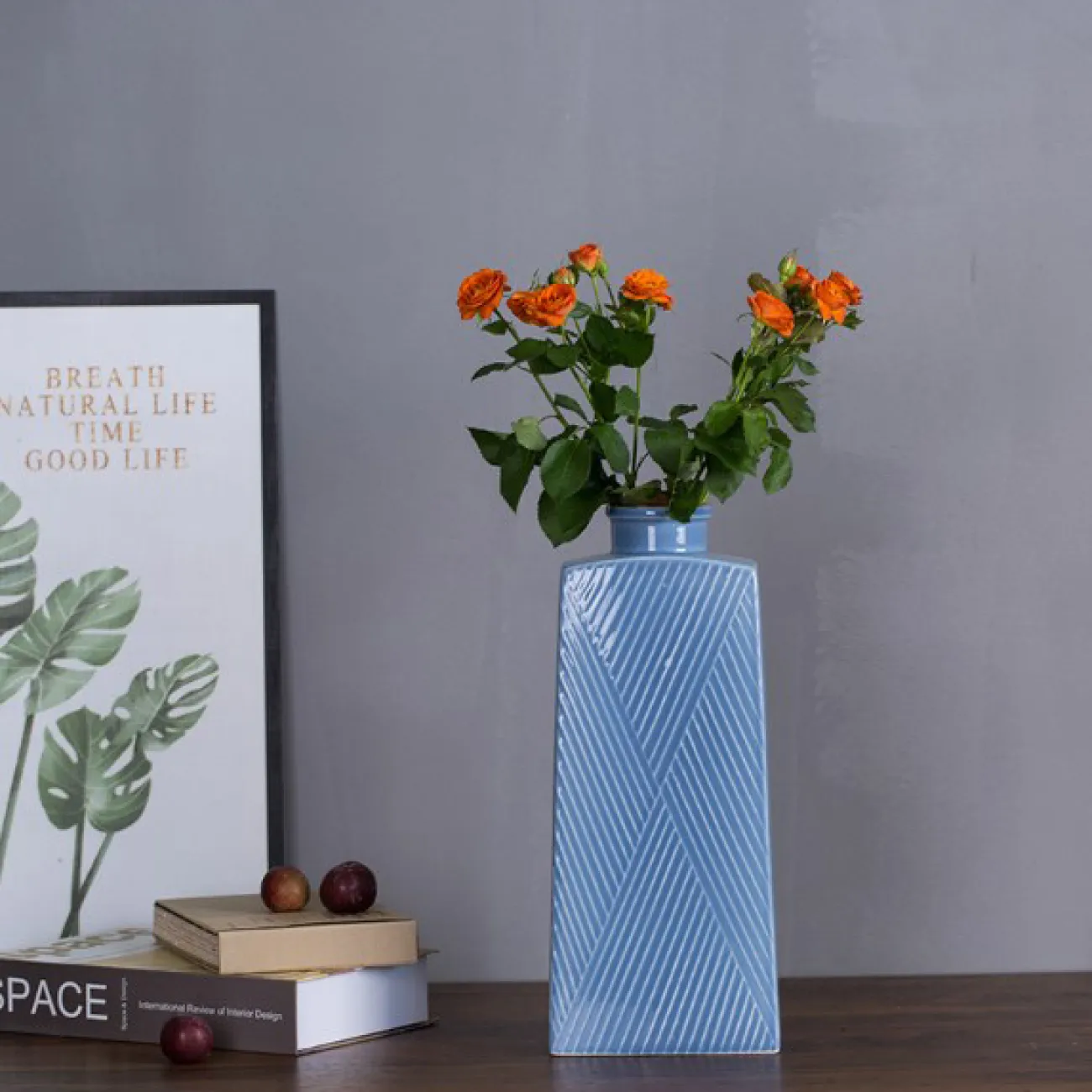 Современная декоративная квадратная ваза для гостиной LaLume DK20465-23