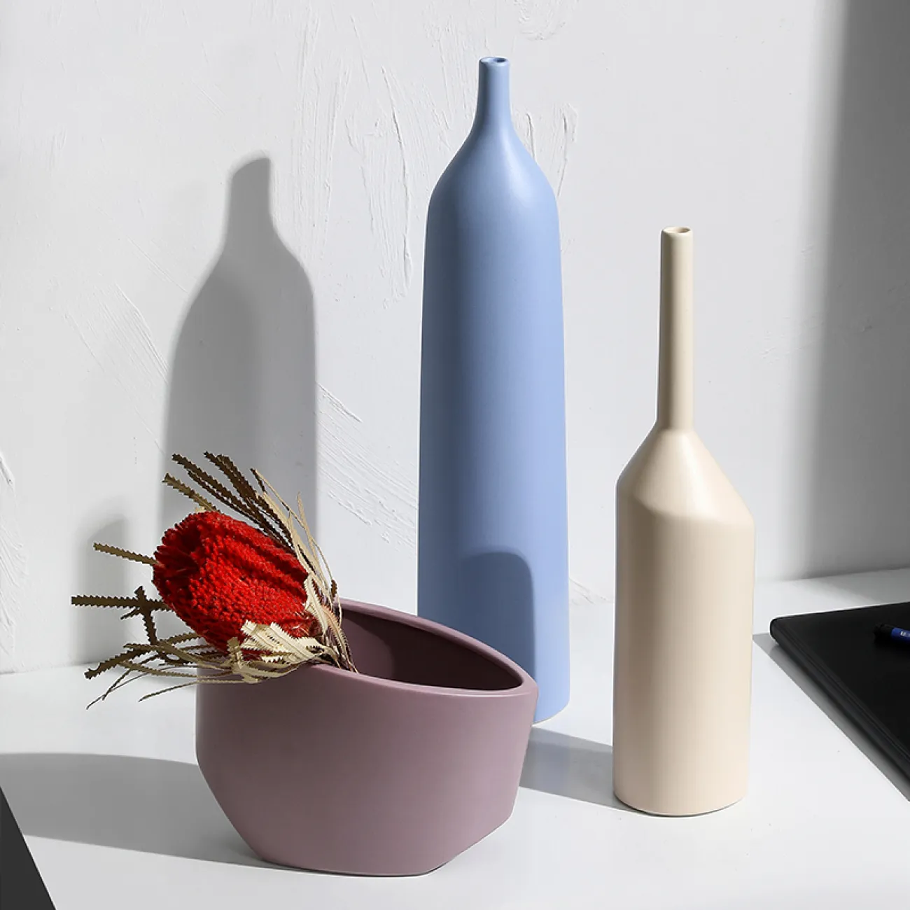 Минималистские абстрактные керамические вазы в Скандинавском стиле LaLume DK20470-23