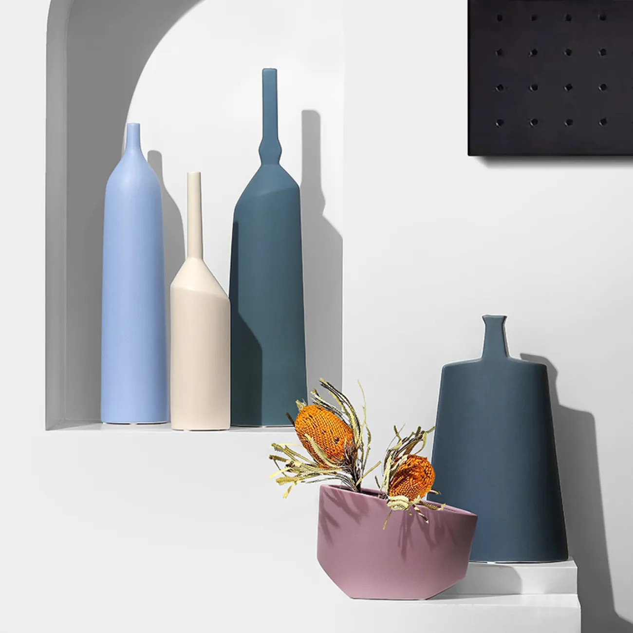 Минималистские абстрактные керамические вазы в Скандинавском стиле LaLume DK20470-23