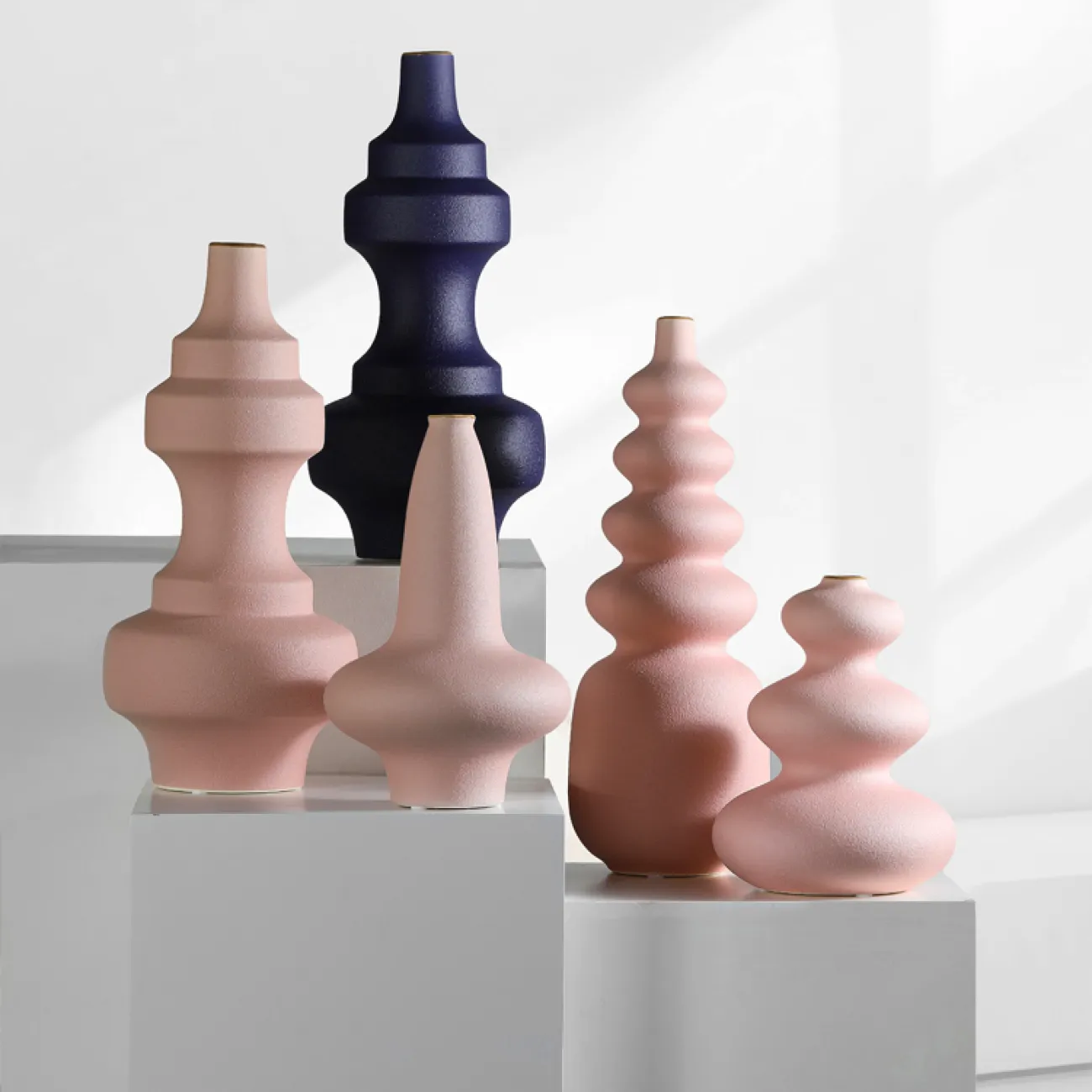 Скандинавская декоративная ваза с узким горлом для гостиной LaLume DK20472-23