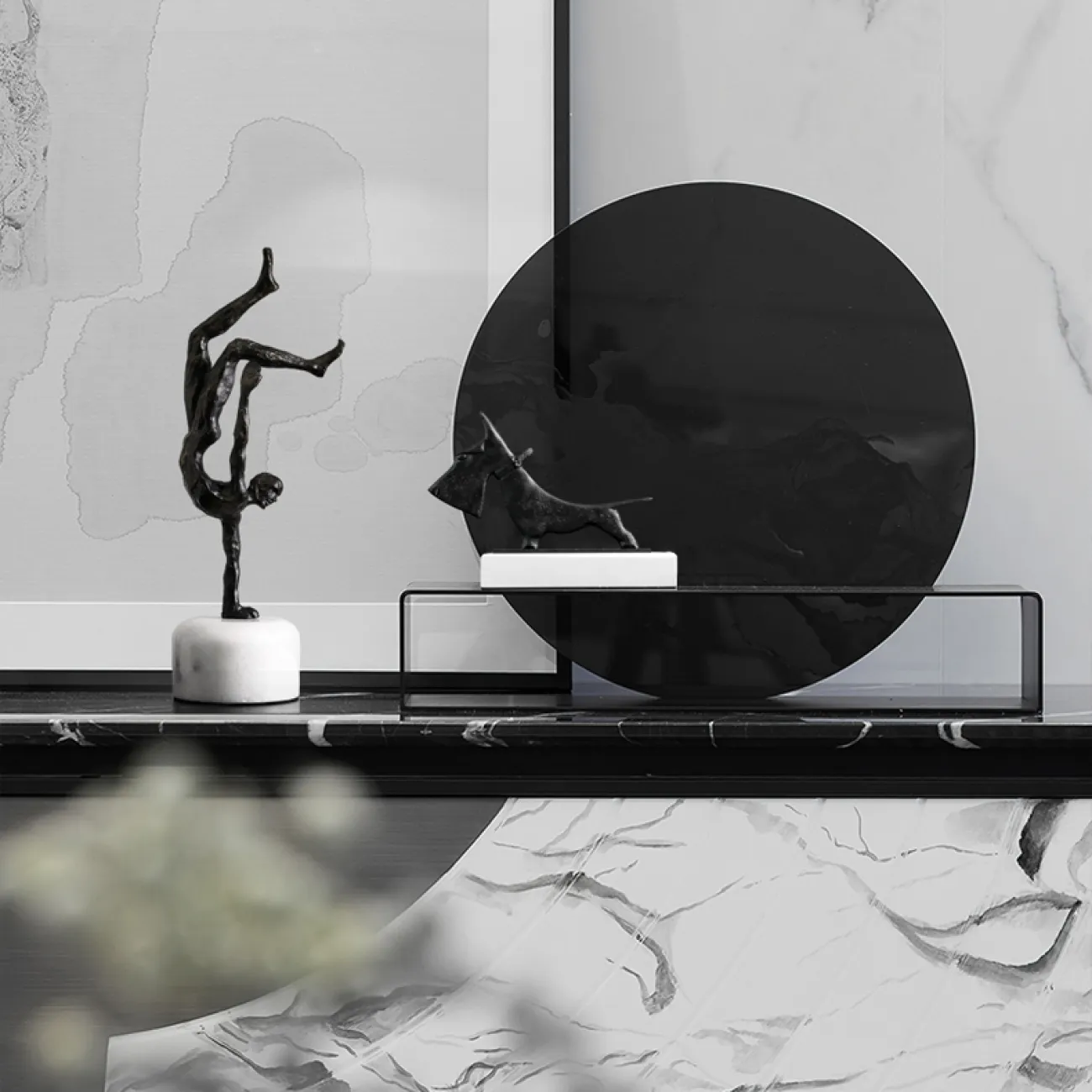 Абстрактная статуэтка акрабатов для гостиной в Китайском стиле LaLume DK20478-23