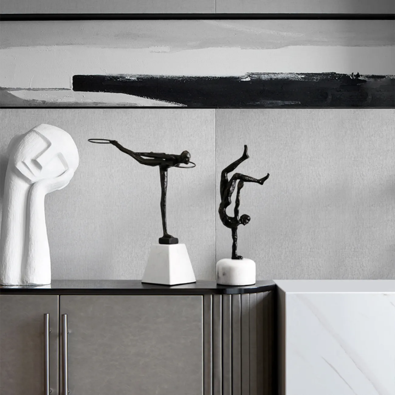 Абстрактная статуэтка акрабатов для гостиной в Китайском стиле LaLume DK20478-23