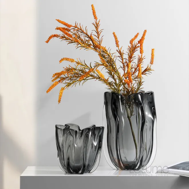 Креативная стеклянная ваза для гостиной в Скандинавском стиле LaLume DK20480-23 Креативная стеклянная ваза для гостиной в Скандинавском стиле LaLume DK20480-23