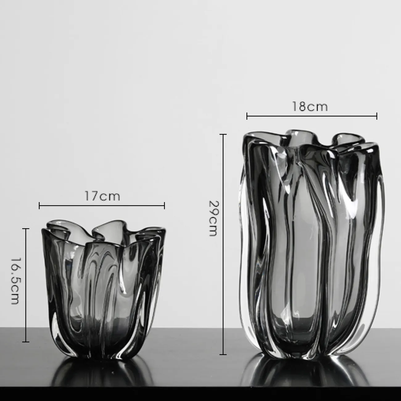 Креативная стеклянная ваза для гостиной в Скандинавском стиле LaLume DK20480-23 Креативная стеклянная ваза для гостиной в Скандинавском стиле LaLume DK20480-23