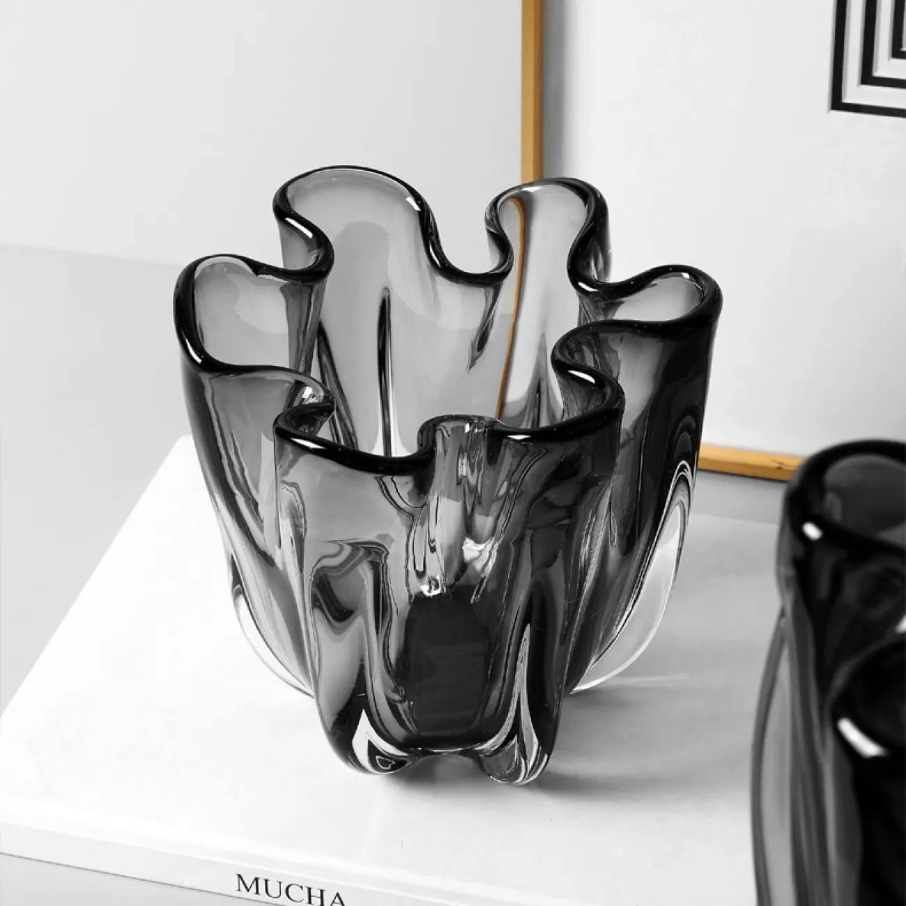 Креативная стеклянная ваза для гостиной в Скандинавском стиле LaLume DK20480-23 Креативная стеклянная ваза для гостиной в Скандинавском стиле LaLume DK20480-23