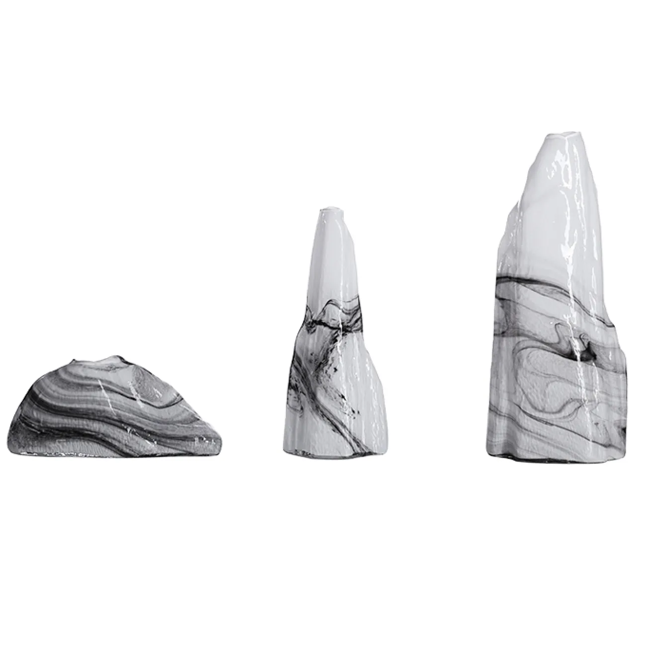 Минималистичная стеклянная ваза для гостиной с необычным дизайном в Современном стиле LaLume DK20483-23