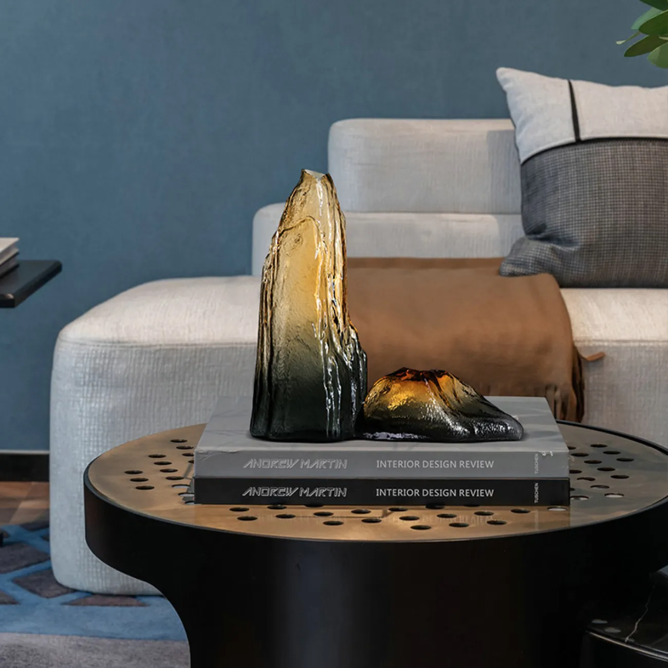 Минималистичная стеклянная ваза для гостиной с необычным дизайном в Современном стиле LaLume DK20483-23