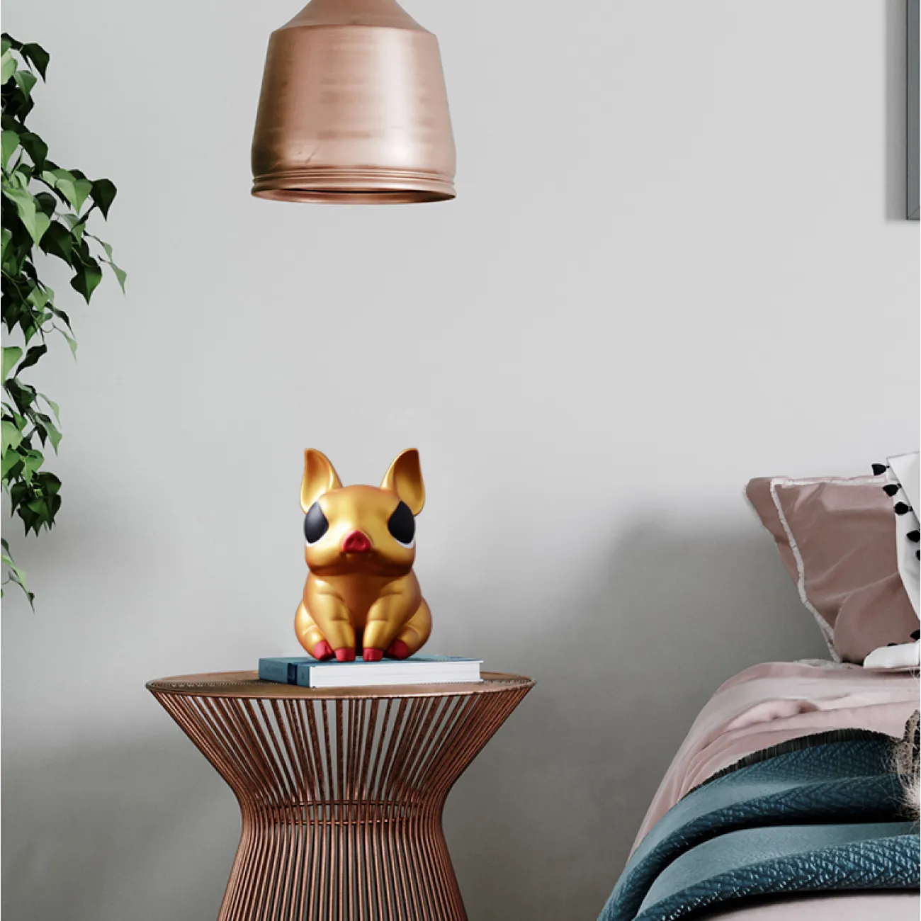 Благословенная виниловая статуэтка ручной работы "Свинья удачи" для гостиной LaLume DK20486-23 Благословенная виниловая статуэтка ручной работы "Свинья удачи" для гостиной LaLume DK20486-23