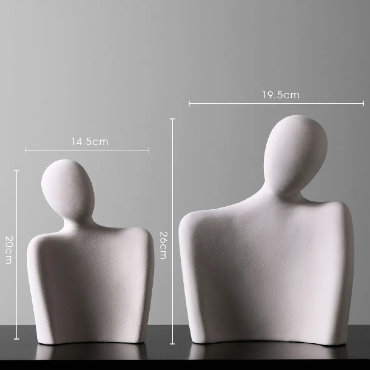 Современная абстрактная керамическая статуэтка двух людей в объятиях для гостиной LaLume DK20487-23 Современная абстрактная керамическая статуэтка двух людей в объятиях для гостиной LaLume DK20487-23