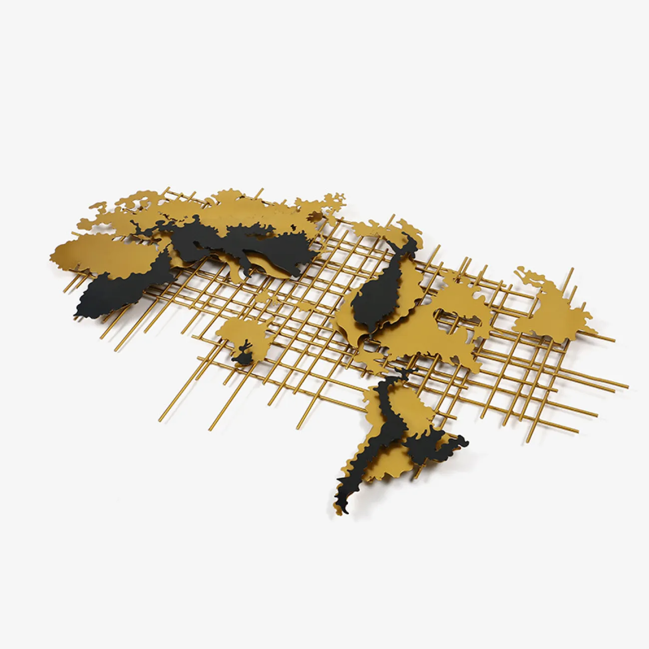 Креативная металлическая настенная карта мира для гостиной LaLume DK20515-23 Креативная металлическая настенная карта мира для гостиной LaLume DK20515-23