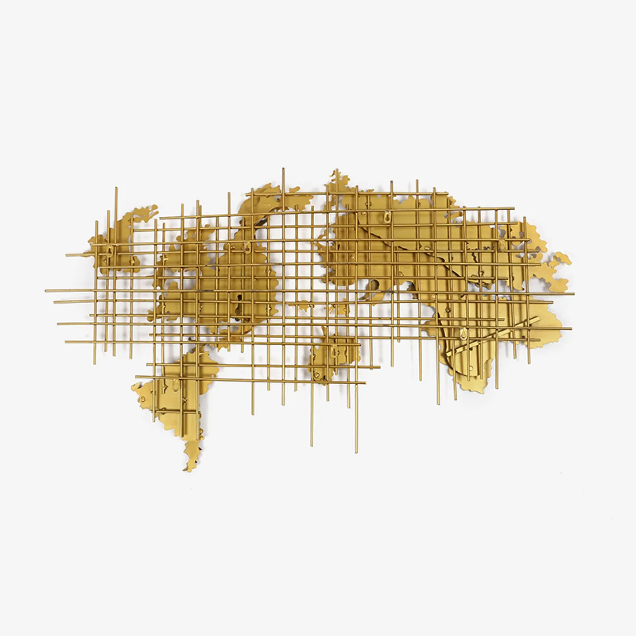 Креативная металлическая настенная карта мира для гостиной LaLume DK20515-23 Креативная металлическая настенная карта мира для гостиной LaLume DK20515-23