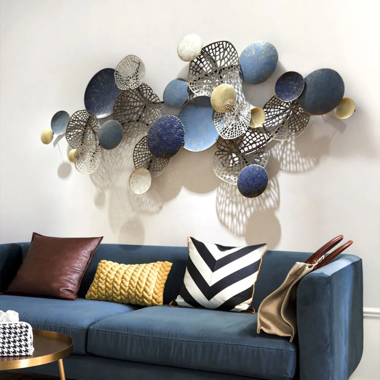 Европейский металлический настенный декор для гостиной в Современном стиле LaLume DK20519-23