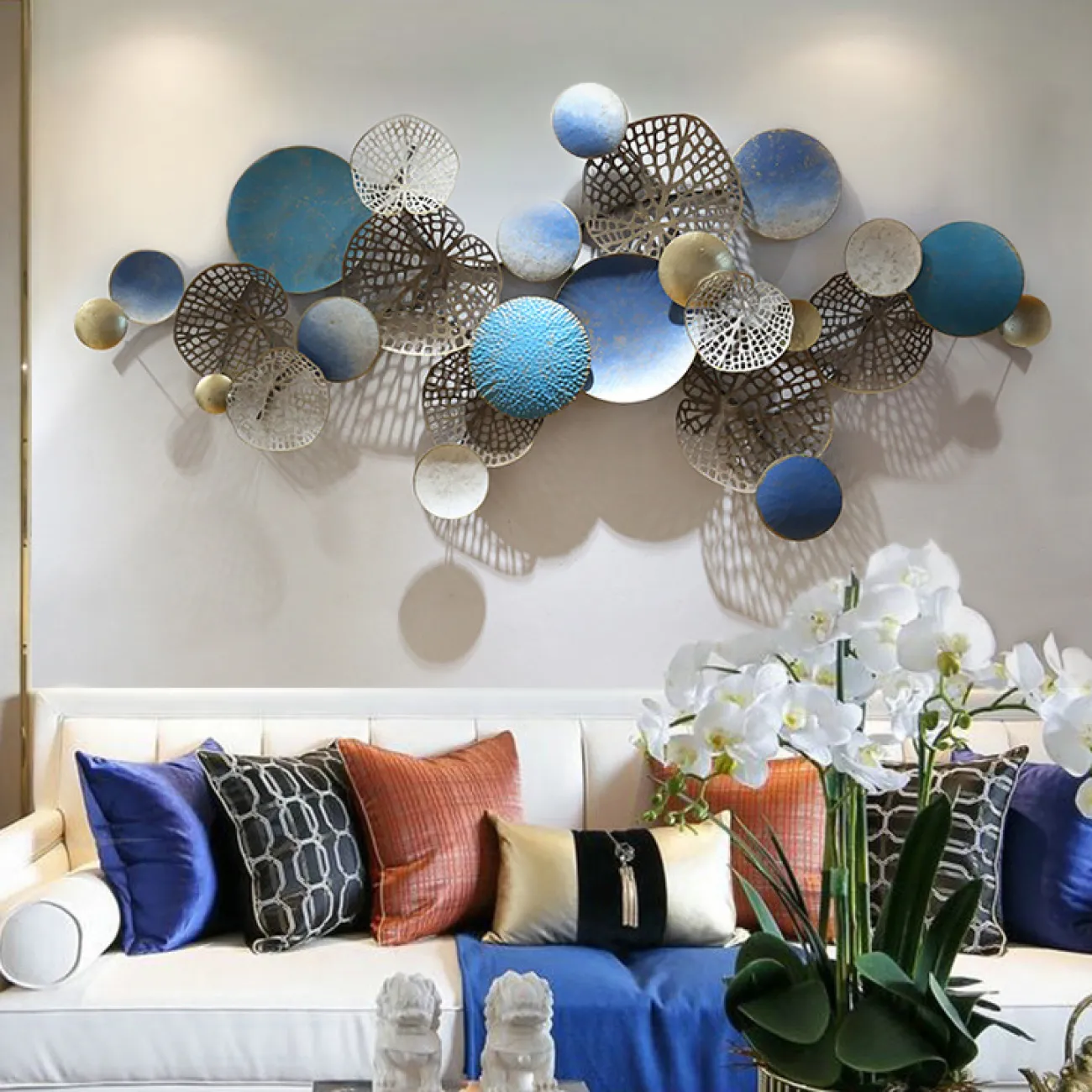 Европейский металлический настенный декор для гостиной в Современном стиле LaLume DK20519-23