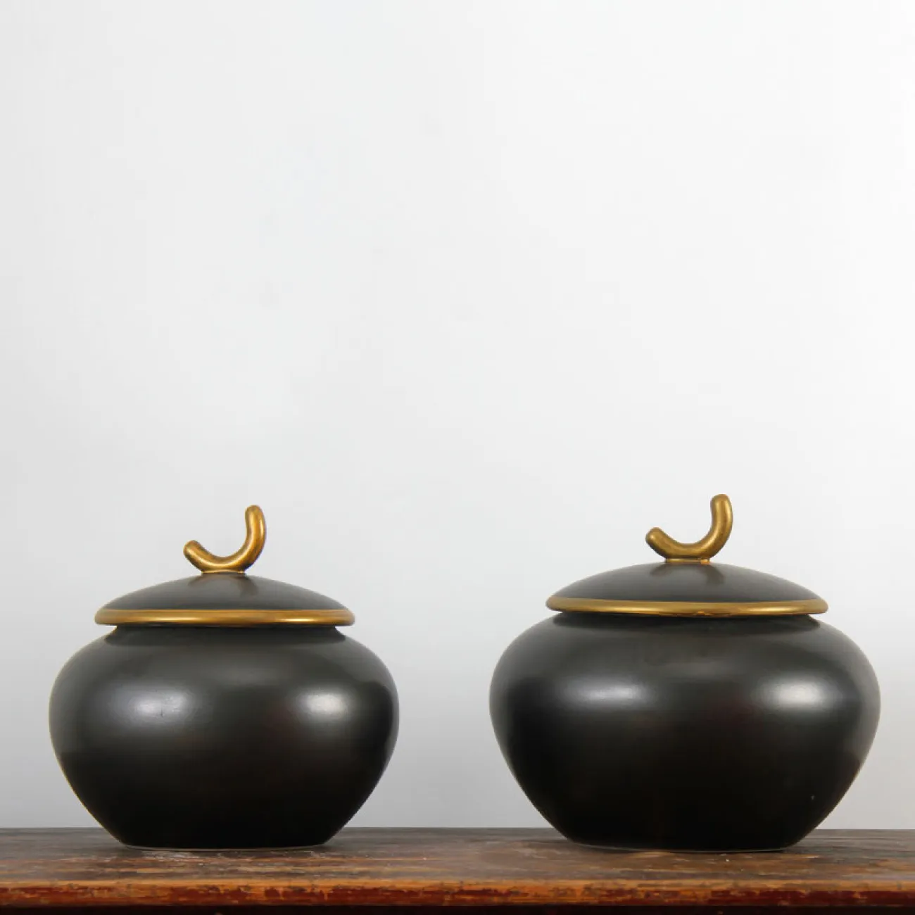 Минималистичная керамическая ваза с крышкой для гостиной в Китайском стиле LaLume DK20535-23