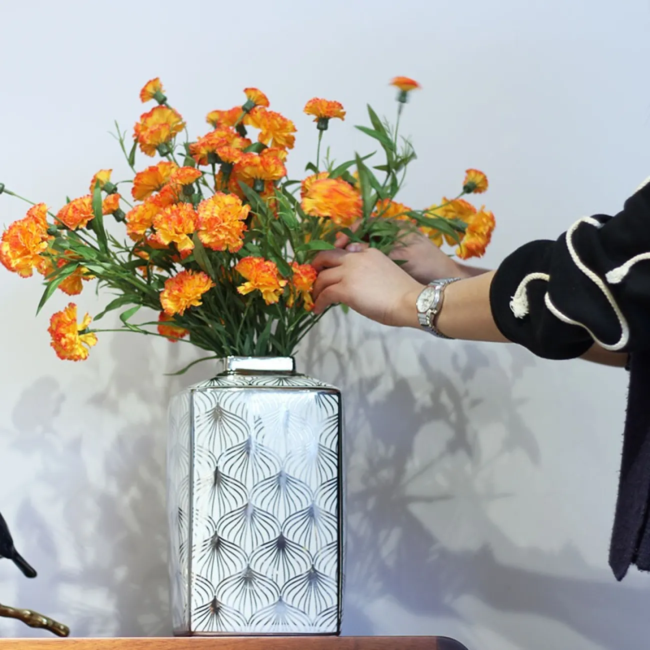 Декоративная керамическая ваза для гостиной в Европейском стиле LaLume DK20559-23