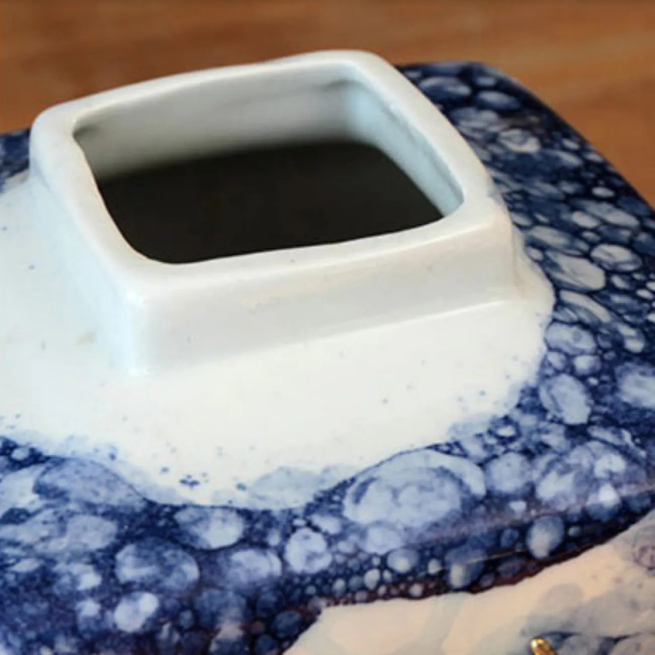 Квадратная декоративная ваза с оленем для гостиной в Китайском стиле LaLume DK20560-23