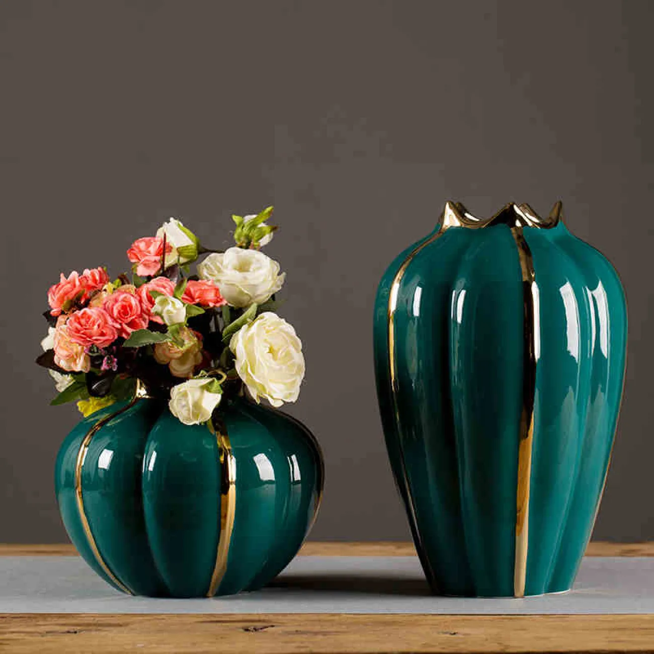 Роскошная керамическая ваза для цветов в Современном стиле LaLume DK20563-23