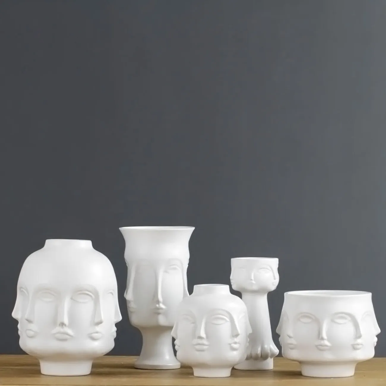 Креативная ваза для цветов в форме лиц в Скандинавском стиле LaLume DK20564-23