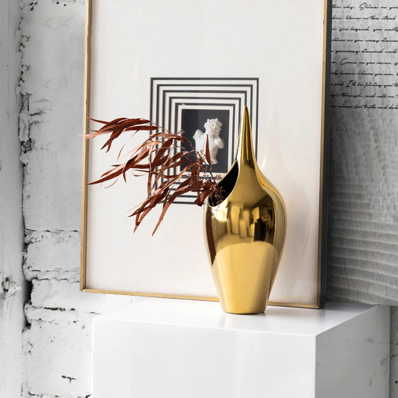 Простая и необычная керамическая ваза для гостиной в Европейском стиле LaLume DK20575-23