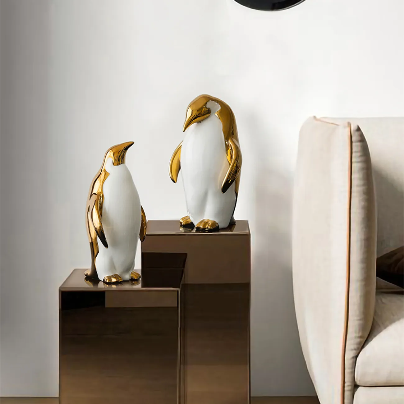 Креативная керамическая статуэтка пингвина для гостиной в Скандинавском стиле LaLume DK20586-23