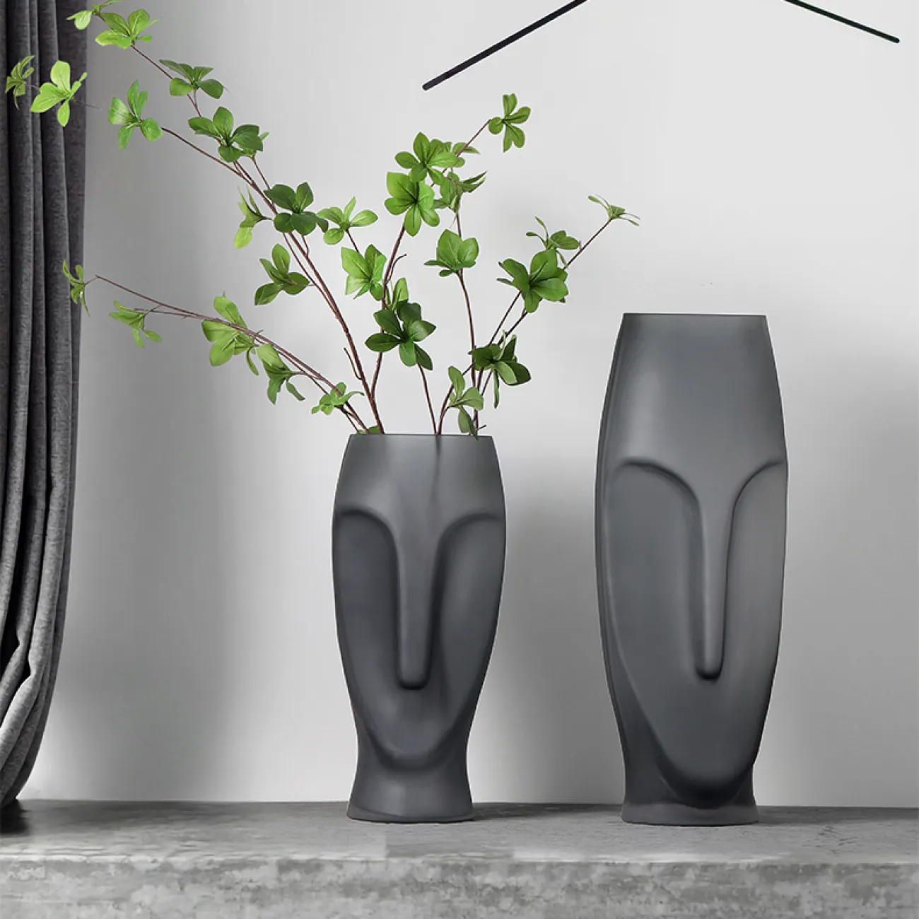 Абстрактная стеклянная ваза для цветов в Скандинавском стиле LaLume DK20587-23