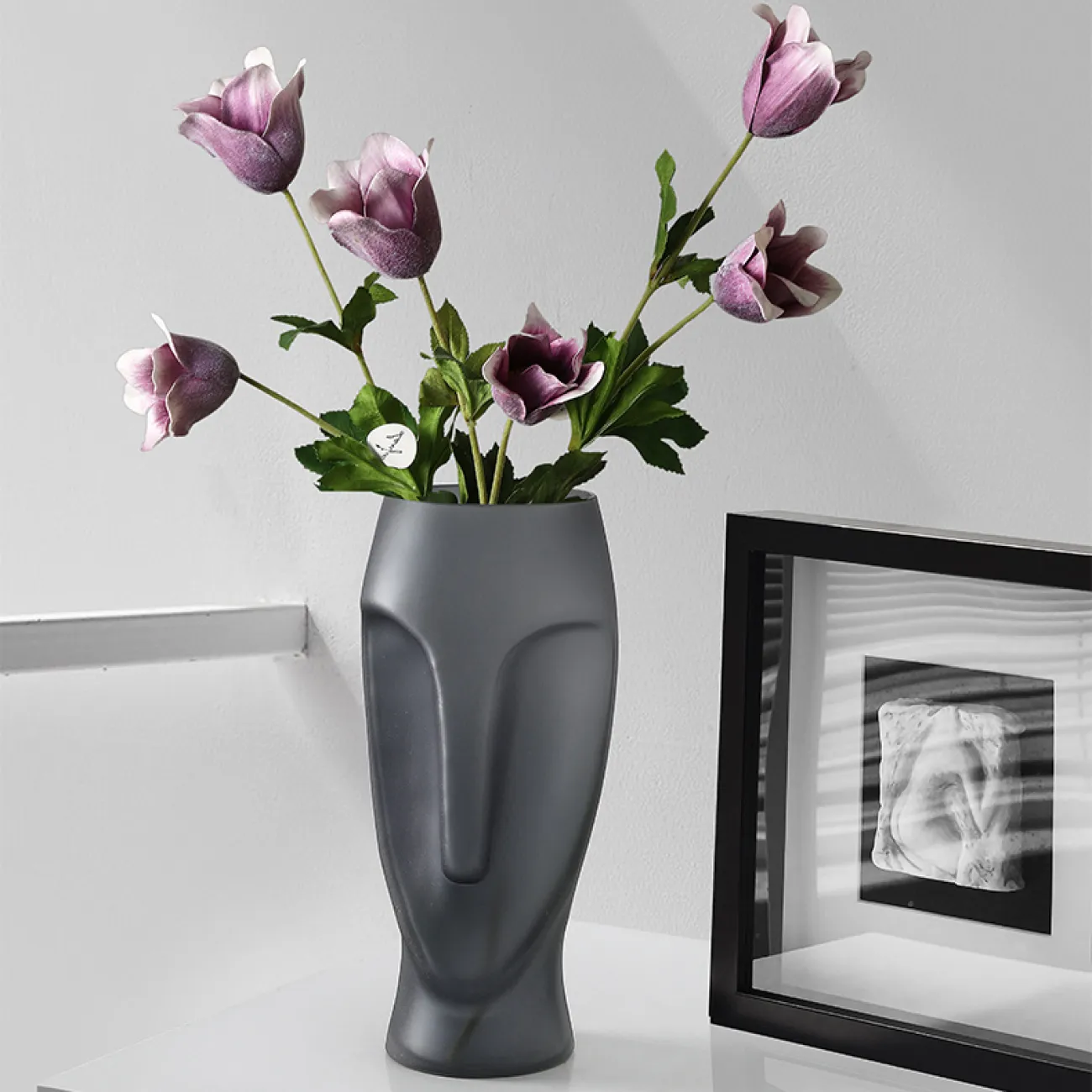 Абстрактная стеклянная ваза для цветов в Скандинавском стиле LaLume DK20587-23