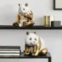 Минималистичная  керамическая статуэтка панды для гостиной в Современном стиле LaLume DK20588-23