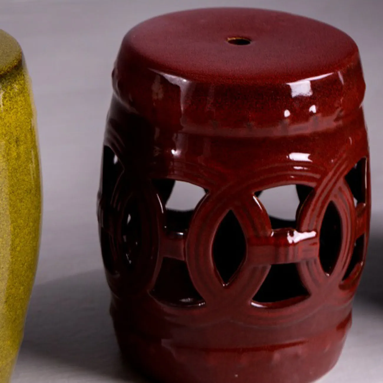 Креативный керамический табурет для одевания обуви в стиле Американский кантри LaLume DK20603-23