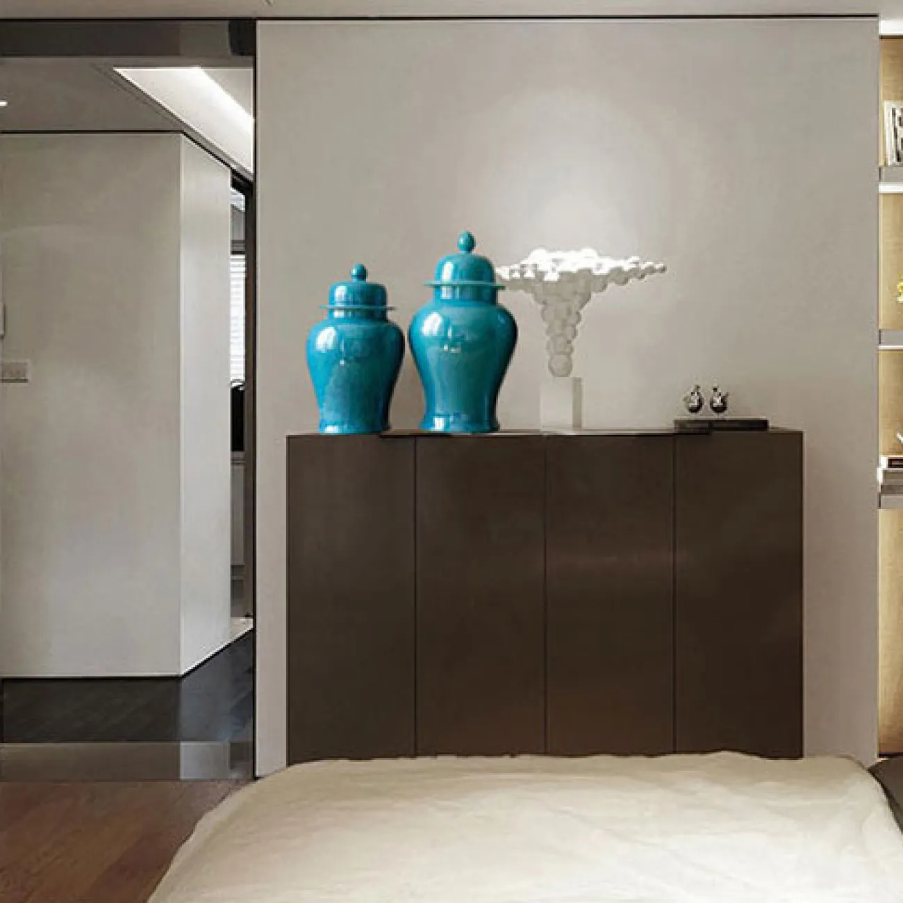 Минималистичная керамическая ваза для гостиной в Современном стиле LaLume DK20609-23