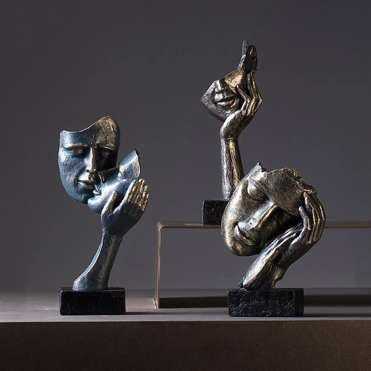 Абстрактные статуэтки с лицами людей в Скандинавском стиле LaLume DK20612-23