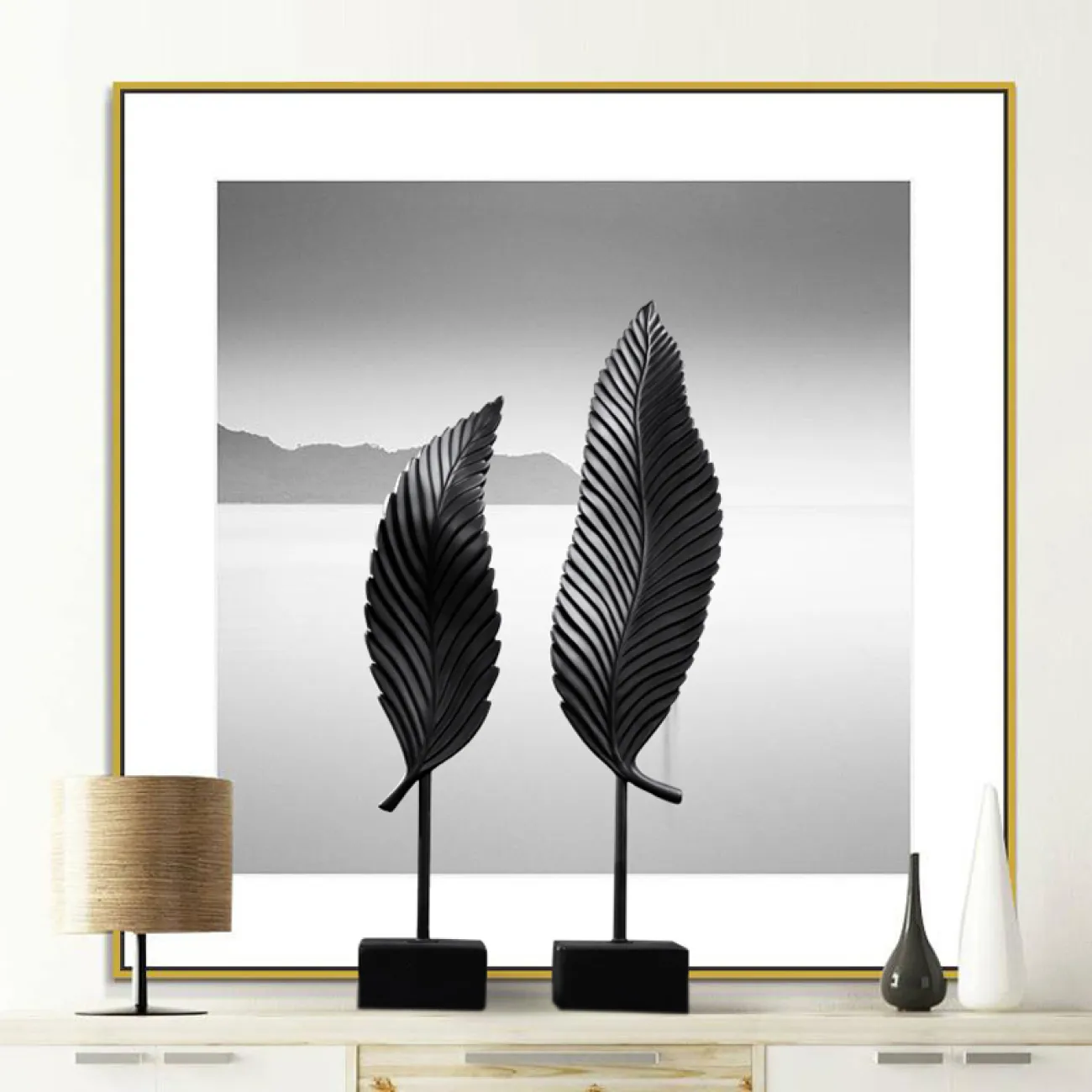 Абстрактное настольное украшение в форме листа в Скандинавском стиле  LaLume DK20664-23