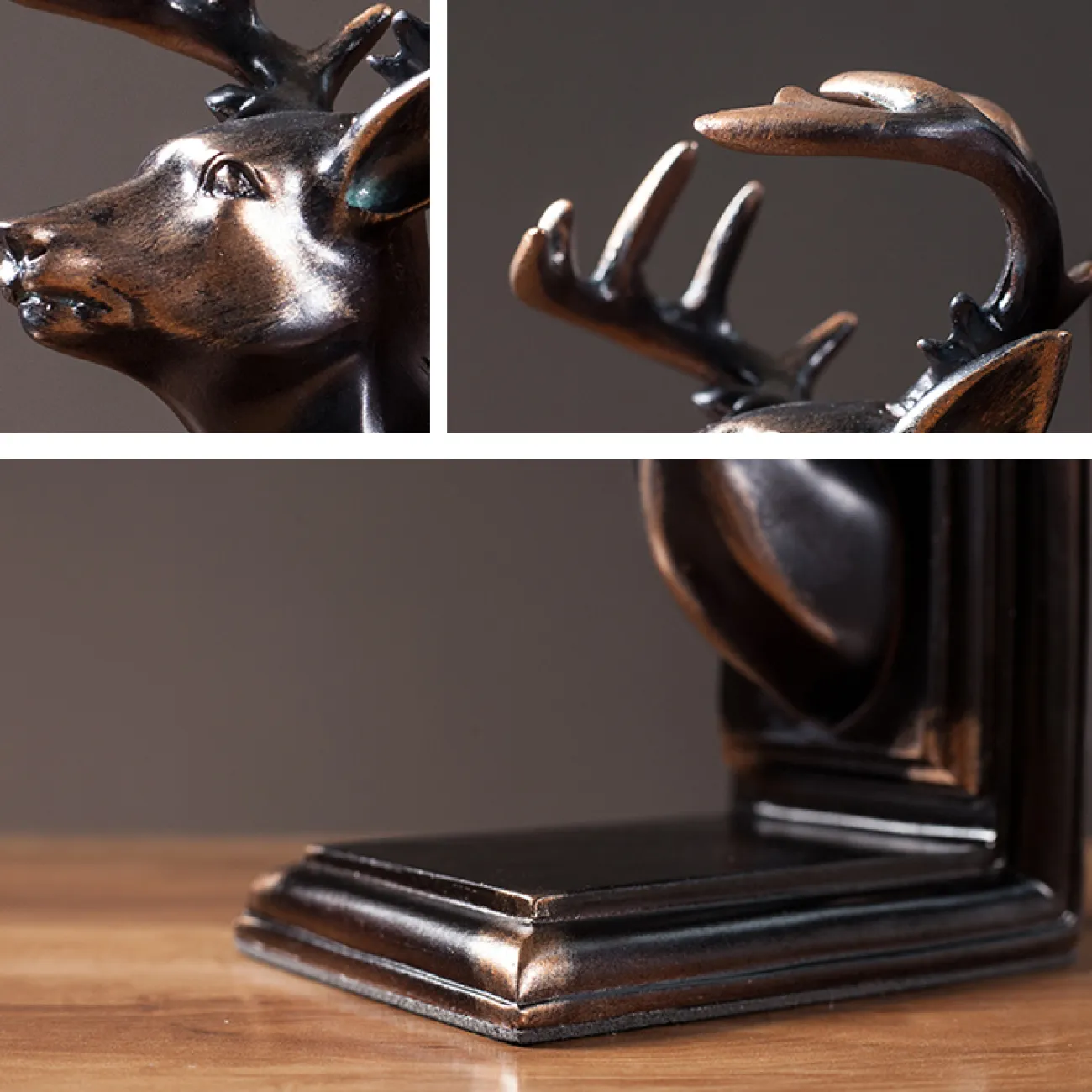 Ретро статуэтка головы оленя для гостиной в Американском стиле LaLume DK20670-23